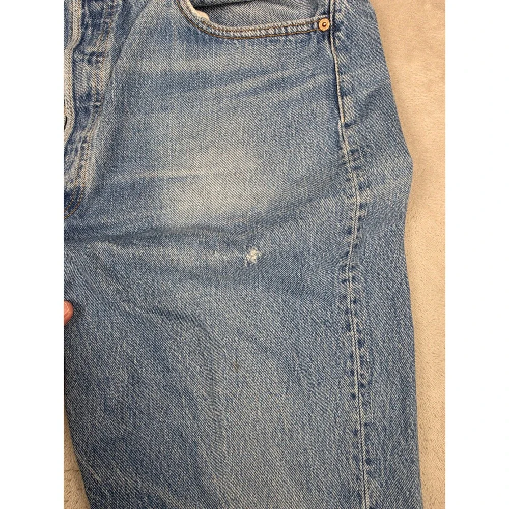 Vintage Levi's 501 Jeans Mens 38x34 Fit 36x34 Blue USA Made Button Fly Denim 80s